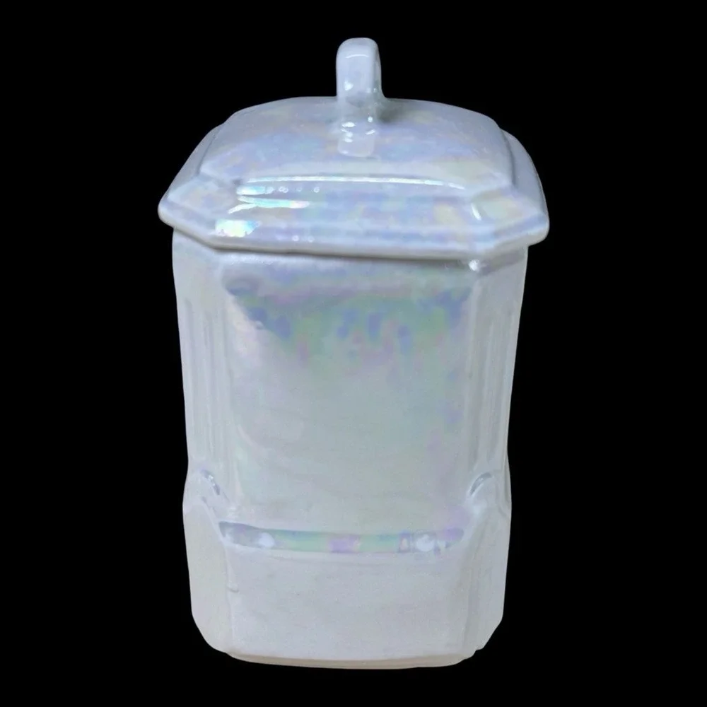MEPOCO‎ Wares Canisters Iridescent Lustreware Germany Cinnamon Cloves Ginger 4